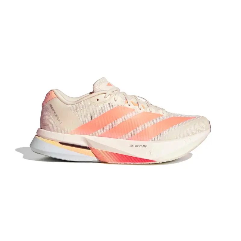 Adidas Adizero Boston 13 Off Bianco Lucid Arancio - Scarpe Running Donna EUR 37 1/3