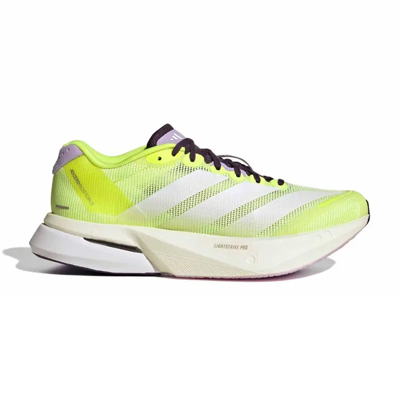 Adidas Adizero Boston 13 Solar Giallo Footwear Bianco - Scarpe Running Donna EUR 38 2/3