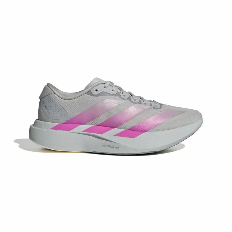Adidas Adizero Evo Sl Woven Grigio Two Lucid Fuchsia - Scarpe Running Donna EUR 38 2/3