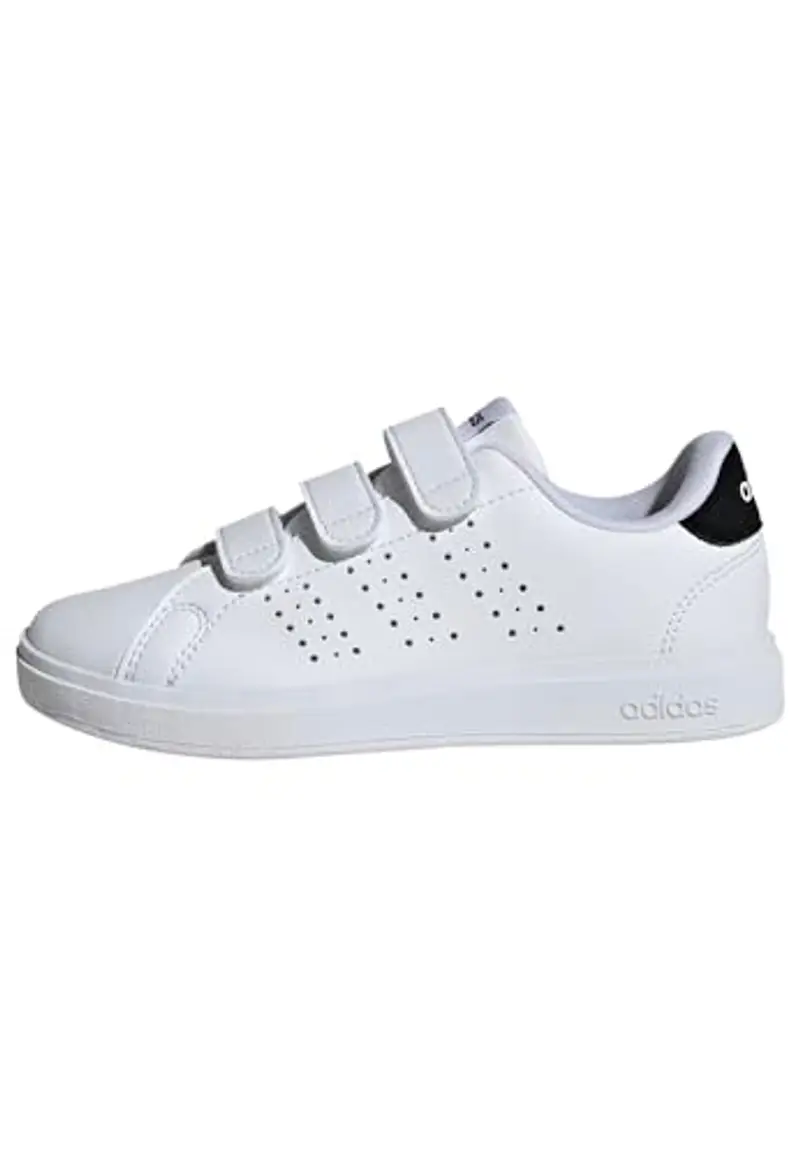 adidas Advantage Base 2.0 Shoes Children, Scarpe da Tennis, Cloud White/Cloud White/Core Black, 29 EU