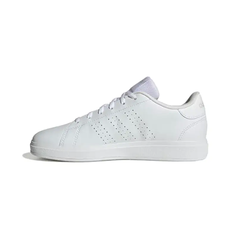 adidas Advantage Base 2.0 Shoes Junior, Scarpe da Tennis Unisex-Adulto, Cloud White/Cloud White/Grey One, 38 2/3 EU