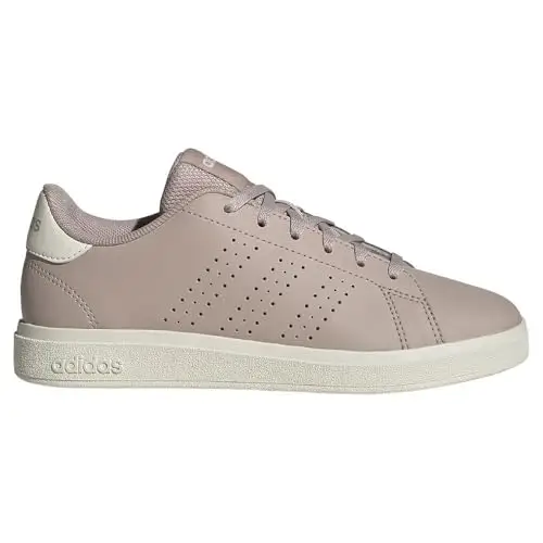 adidas Advantage Base 2.0 Shoes Junior, Scarpe da Tennis, Wonder Taupe/off White/Core Black, 36 EU