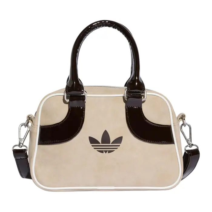 Adidas Borsa da Bowling in Poliuretano Originals, Borsa a Mano Mini da Donna Marrone JV7870