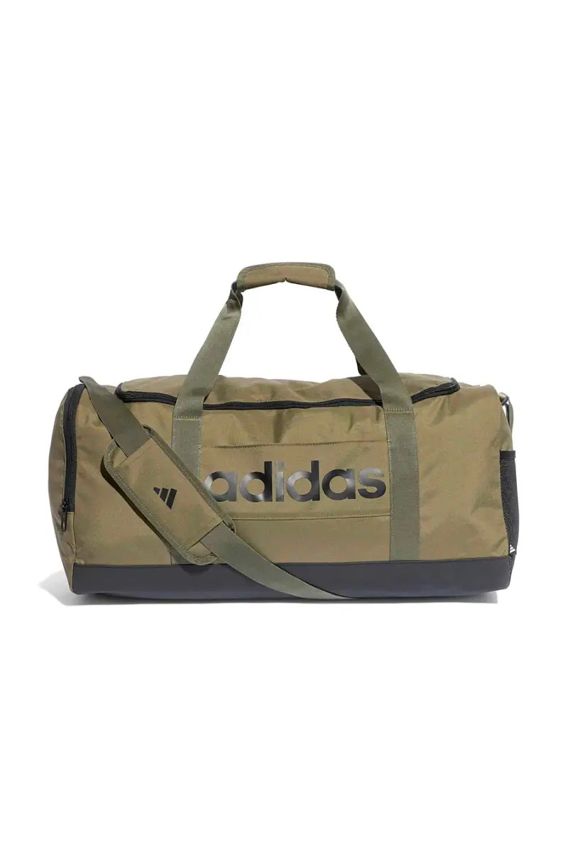 ADIDAS Borsone verde con logo laterale Linear Duffel [OLIVA]