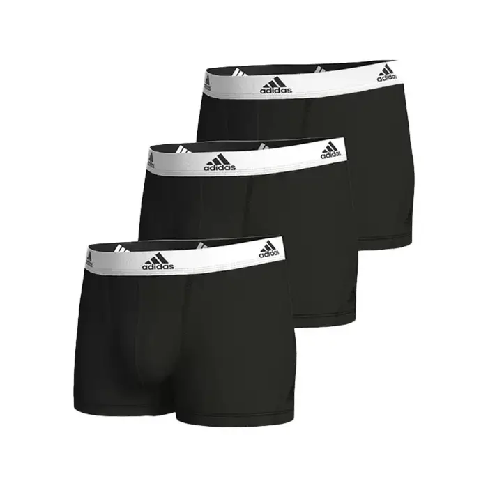 Boxer Semplici Casual a Vita Media 3-Pack Biancheria Intima Uomo Nero Bianco 4A1M02-006 L