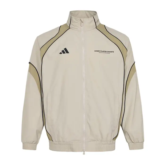 Brand Love Giacca da allenamento leggera con colletto alto e cerniera, vestibilità ampia, manica lunga, sportiva, da uomo, giacche IB6982 2XL