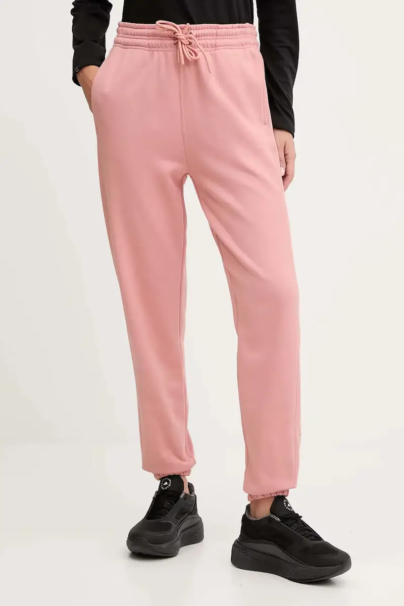 adidas by stella mccartney pantaloni tuta di cotone donna colore arancione JX2717