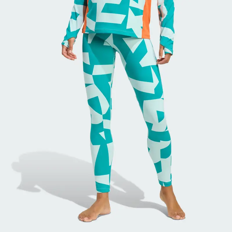 Adidas Calzamaglia Multi Synthetic Base Layer Semi Flash Aqua