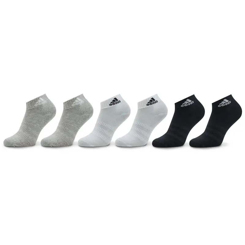 Calzini corti unisex adidas Thin and Light Sportswear Ankle Socks 6 Pairs IC1307 Grigio