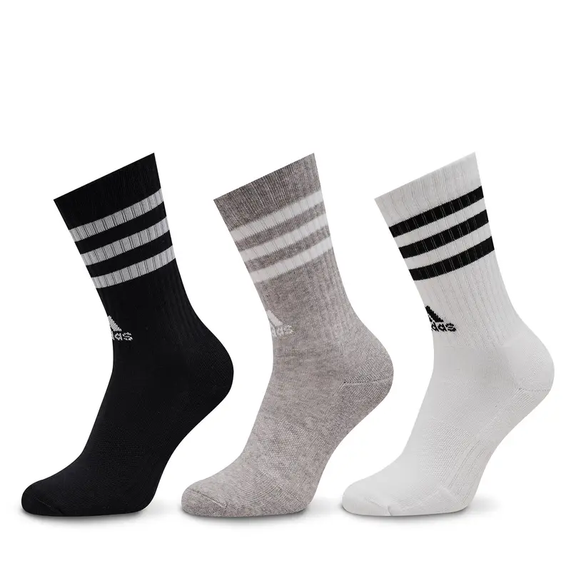 adidas Calzini lunghi 3-Stripes Cushioned Crew Socks 3 Pairs IC1323 Grigio