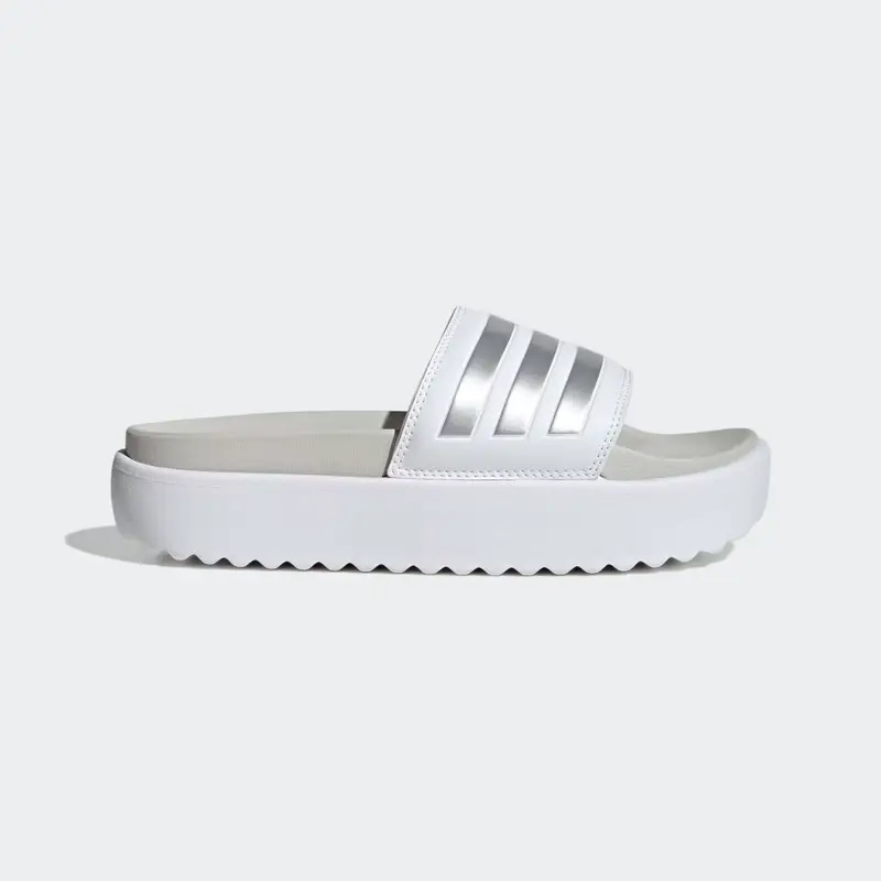 Adidas Ciabatte adilette Platform Cloud White