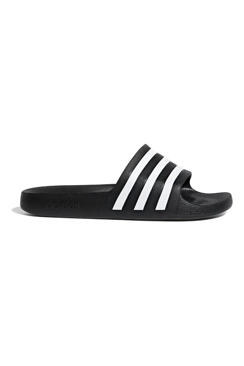 ADIDAS Ciabatte nere con fasce bianche Adilette Aqua [NERO