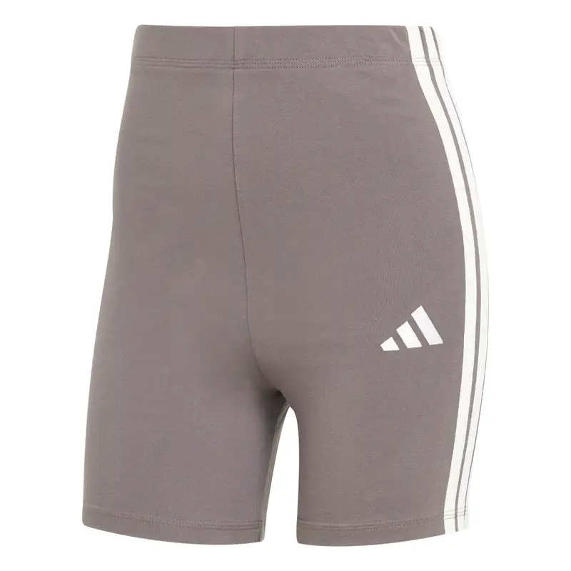 Adidas Ciclisti a vita alta da donna Essentials 3-Stripes Gris
