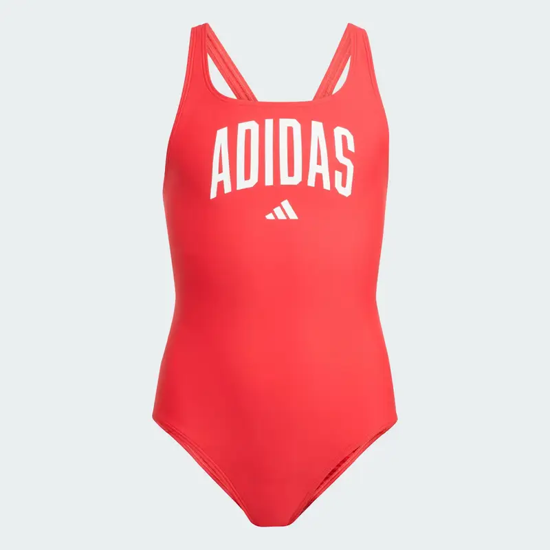 Adidas Collegiate V-back Costume Da Bagno Bambini Pure Ruby