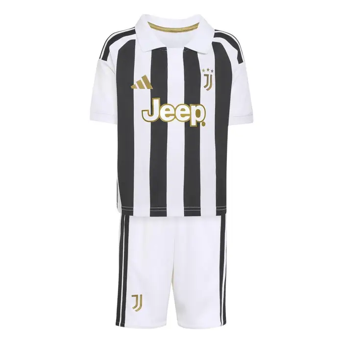 Adidas Completo Calcio Neonato Juve Home 26 27 Bianco Nero Bambino