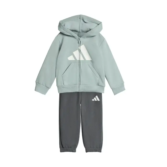 Adidas Completo felpa con cappuccio e pantaloni tuta per bebè Essentials Vert