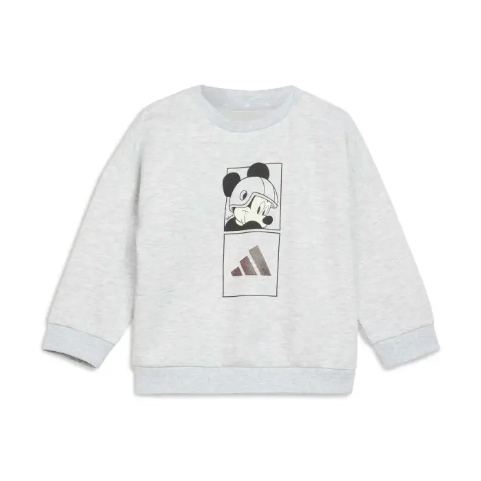 Adidas Completo felpa e pantaloni jogging per bebè Disney Mickey Mouse Gris