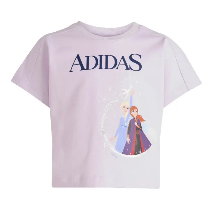 Adidas Set di T-shirt e Shorts da bambina Disney Frozen Violet