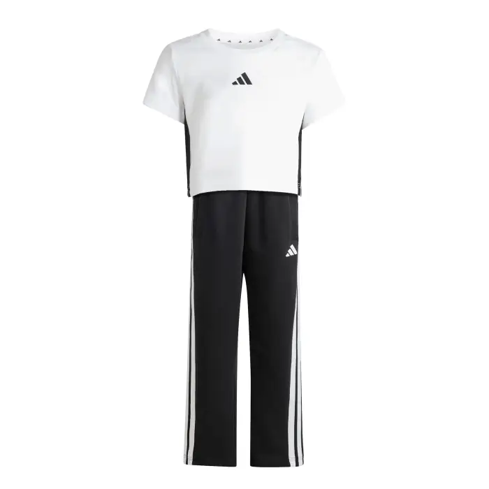 Adidas Completo t-shirt e pantaloni ragazza Essentials Blanc
