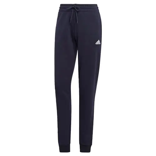 adidas Donna Essentials Linear French Terry Cuffed Pants, Legend Ink