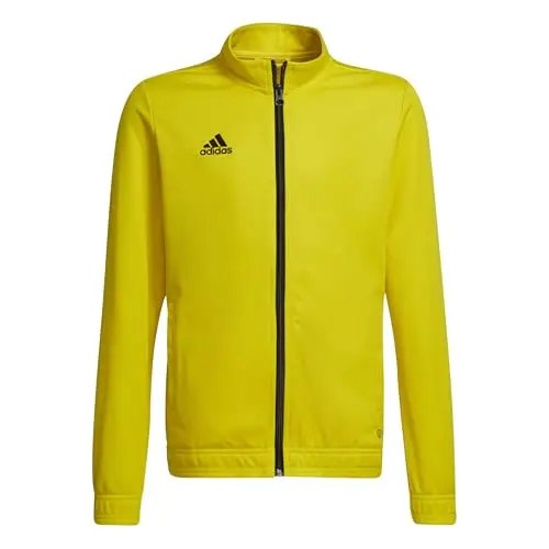 adidas Entrada 22 Track Jacket, Giacca Unisex-Bambini, Team Yellow/Black