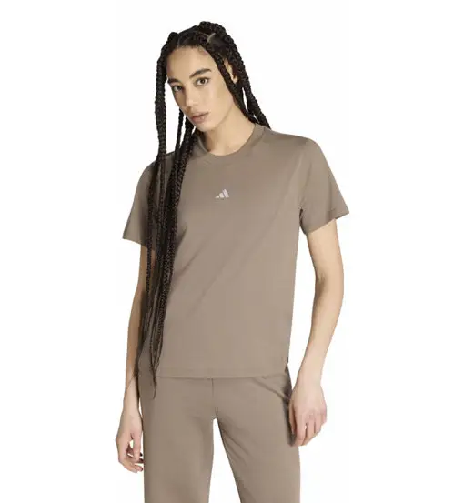 Essentials Small Logo W - T-shirt - donna Brown