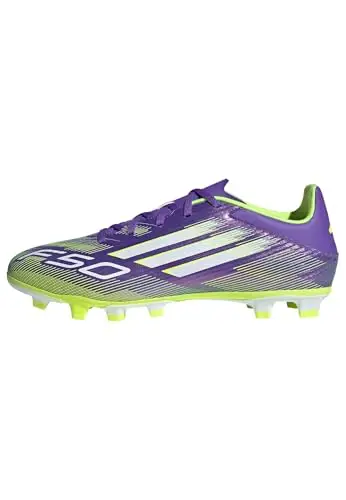 adidas F50 Club Firm Multi Ground Football Boots, Scarpe da Calcio Unisex-Adulto, Purple Rush/Cloud White/Lucid Lemon