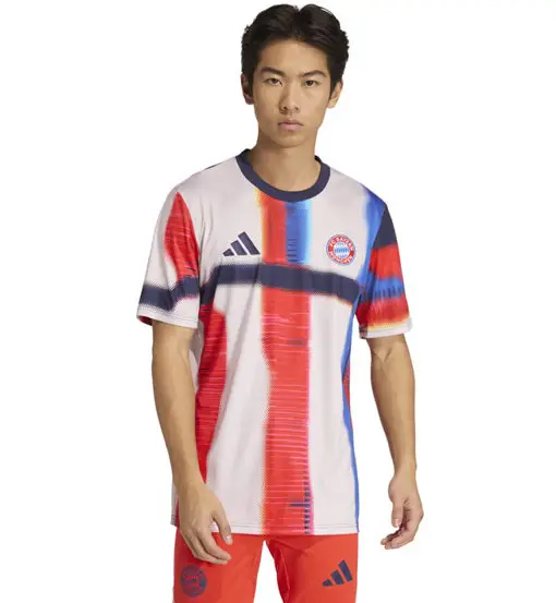 adidas Maglia Calcio FC Bayern 25/26 Pre-Match Uomo Bianco