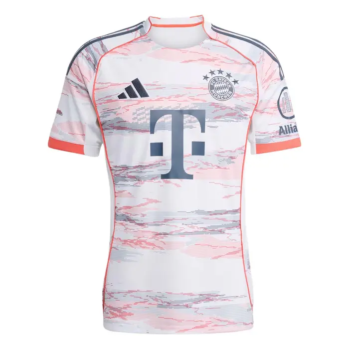 FC Bayern 25/26 Trasferta AEROREADY Comoda Versatile Manica Corta Maglia da Calcio Uomo Top Bianco JJ2143 2XL