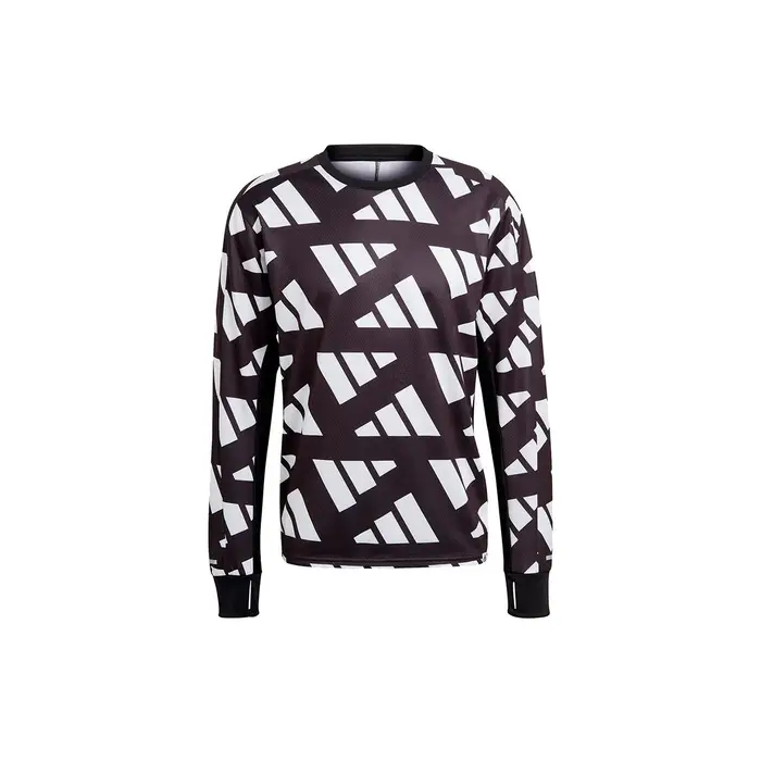 Adidas Felpa Celebration con Stampa Logo Completo e Girocollo Top da Uomo Nero GK5092