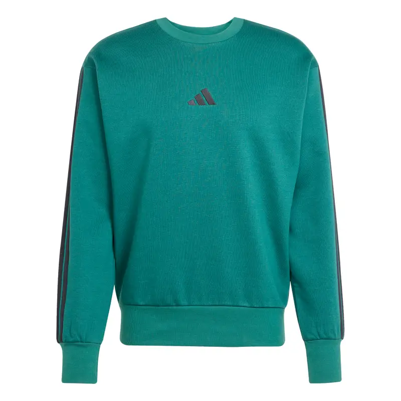 Adidas Felpa Essentials 3-Stripes Fleece Vert
