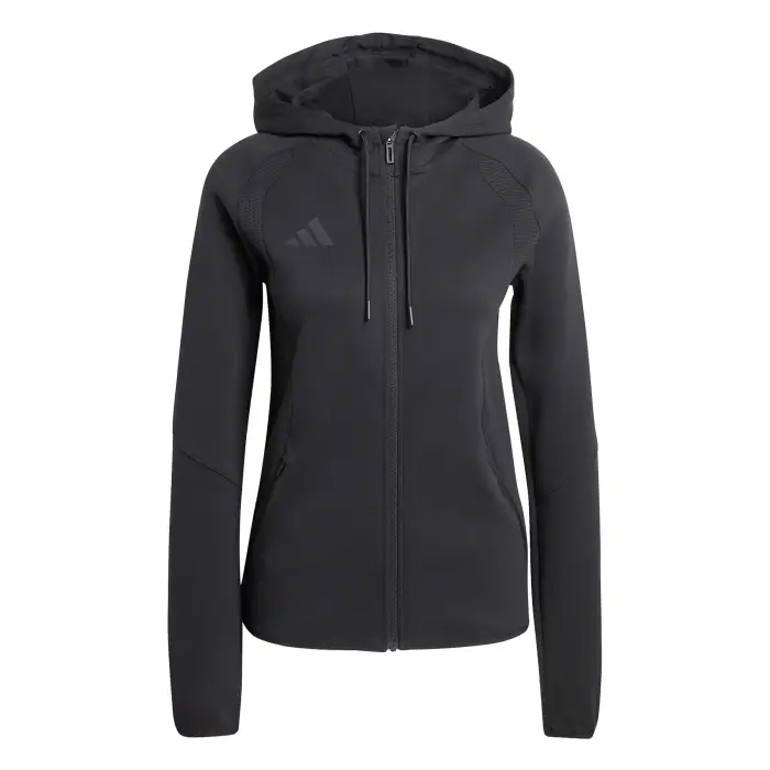 Felpa con cappuccio da donna adidas Tiro Travel Noir