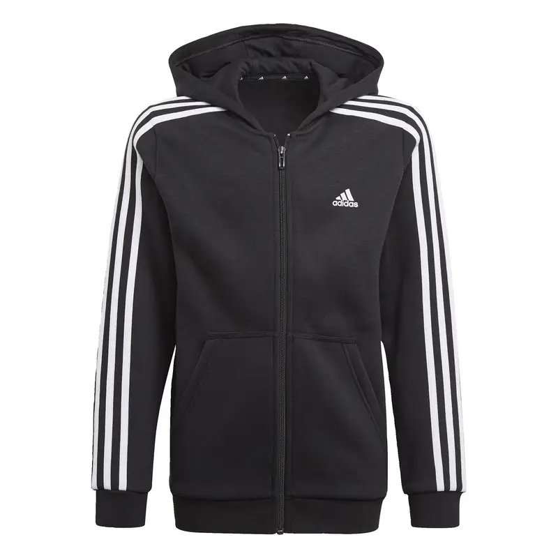 Felpa con cappuccio Essentials 3-Stripes | Adidas Nero