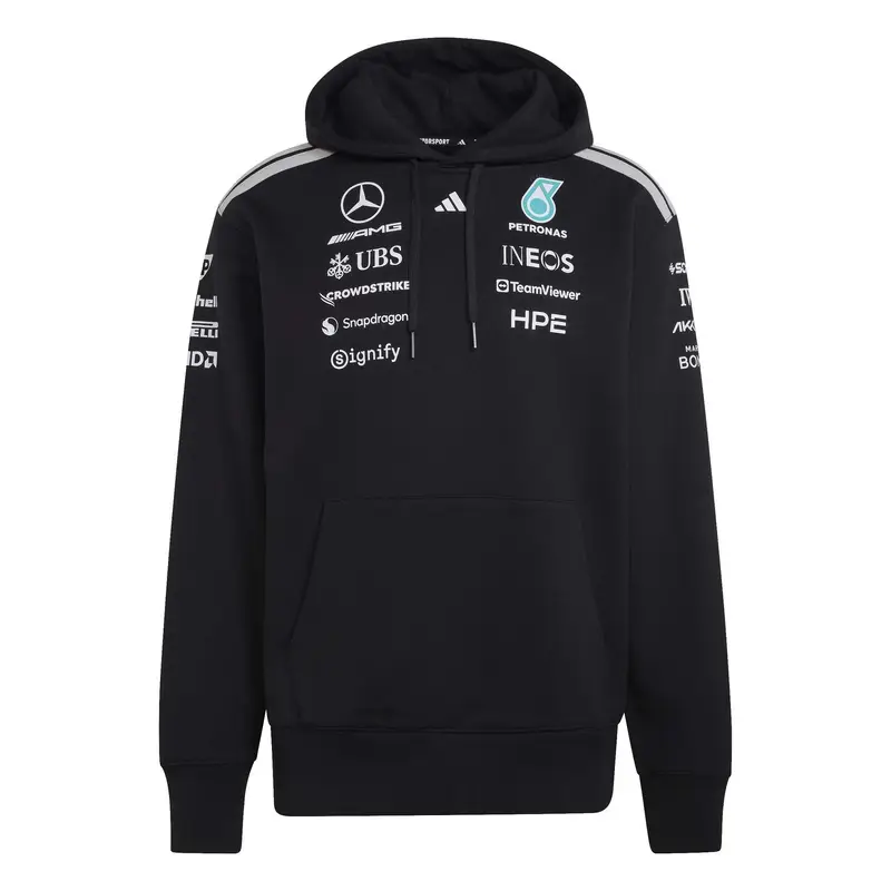 Adidas Felpa con cappuccio Mercedes AMG Petronas Formula 1 Team Driver Noir