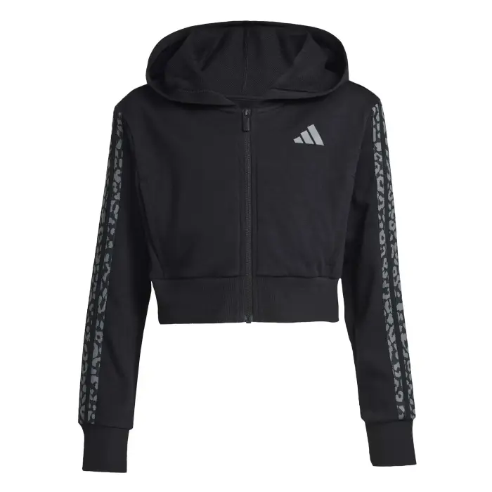 Adidas Felpa da bambina con cappuccio Seasonals Animal Noir