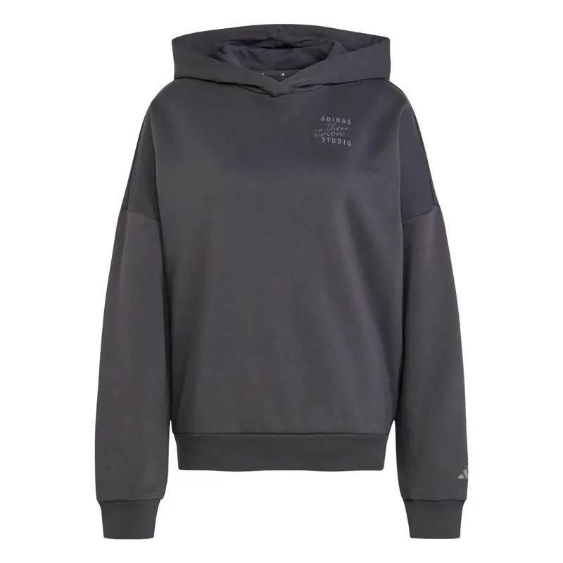Adidas Felpa da donna Studio HD Auon 3-Stripes Gris