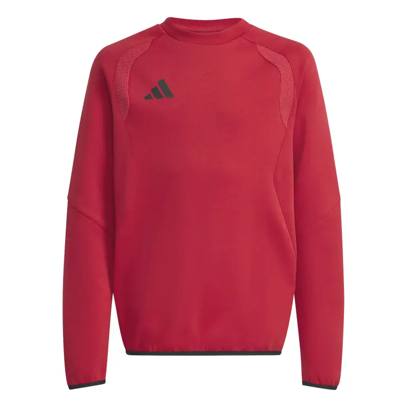 Adidas Felpa per bambini Tiro Travel Crew Rouge
