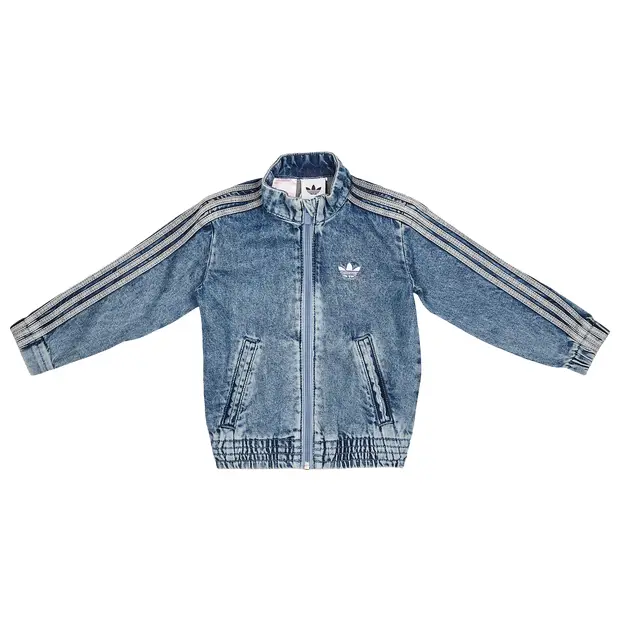 Adidas Firebird Neonato - Top da pista Blu - - Denim di cotone Blue