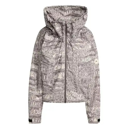 Adidas Giacca a maniche lunghe con cappuccio Stella McCartney SS25 Track Casual Vestibilità Larga Giacca da donna JX9360