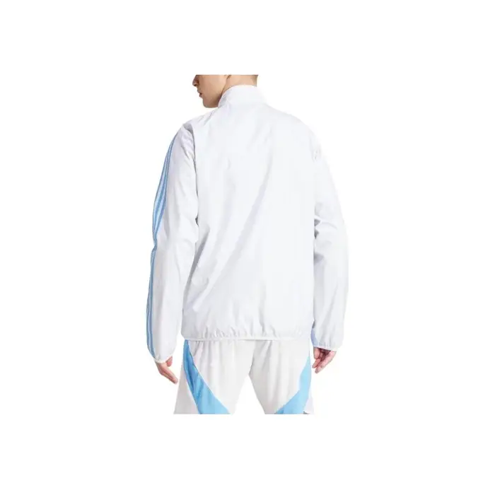 Adidas Giacca a Maniche Lunghe con Collo Alto Serie Squadra Nazionale Argentina Uomo Capispalla Bianco Blu IW0219