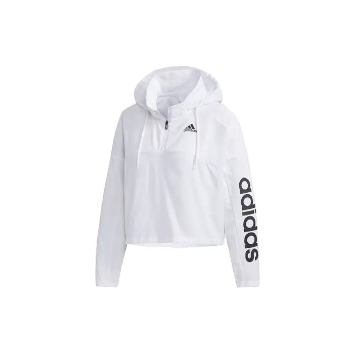 Giacca a vento Adidas da donna con stampa logo Giacca da donna Bianca GD4612 XXL