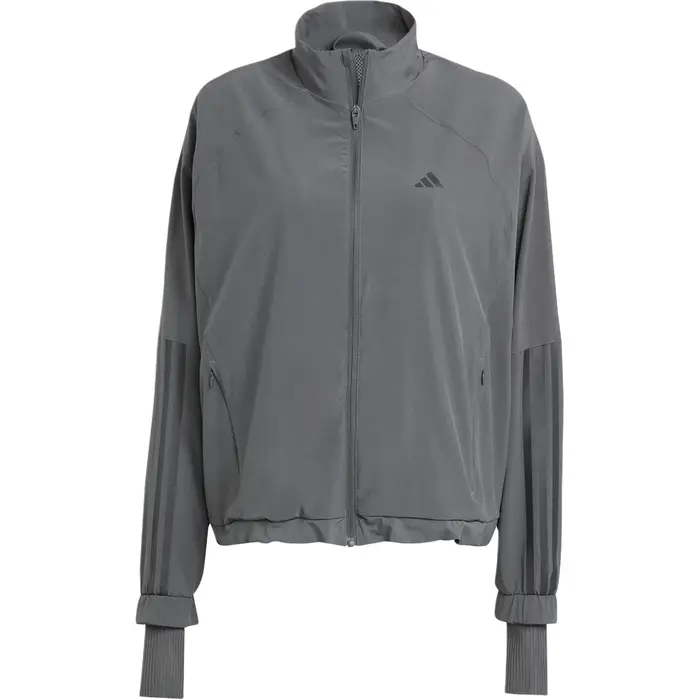 Giacca a vento Adidas Hyperglam Asciugatura rapida Tessuto intrecciato Collo alto Giacca sportiva Donna Giacche JX3856 XL
