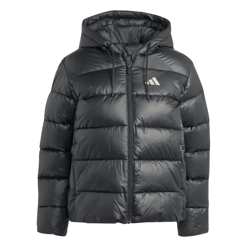 Adidas Giacca a vento sintetica con cappuccio donna Essentials Climawarm Noir