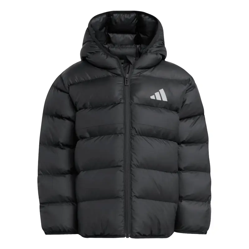 Adidas Giacca a vento sintetica con cappuccio per bambini Noir