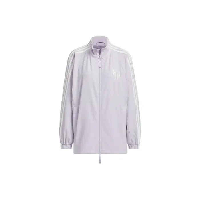 Giacca Adidas da Danza con Stampa di Lettere Giacca da Donna Argento Viola JI9767 L