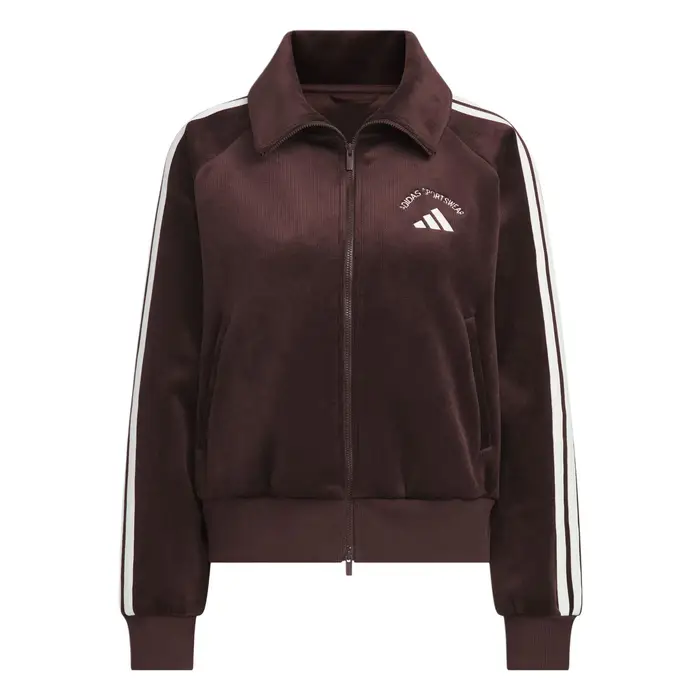 Giacca Adidas Sportswear in Pile Termico con Logo a Lettere, Vestibilità Larga, Manica Raglan, Collo Alto Corto, Donna, Giacca KC0035 L