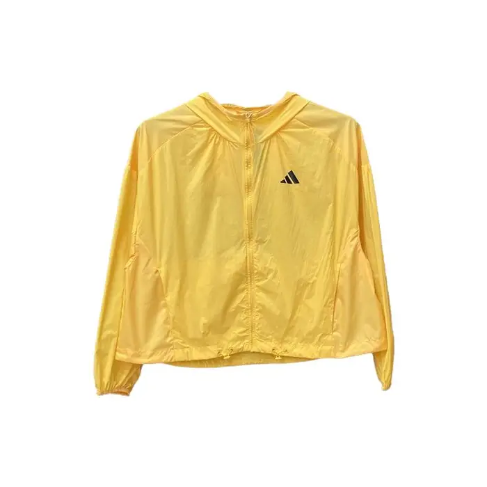 Giacca con Cappuccio Adidas Casual Larga Asciugatura Rapida Donna Giacche Giallo KC6013 2XL