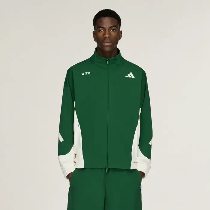 Adidas Giacca da allenamento x arte antwerp Z N E Material Mix Full-Zip Amazon Green