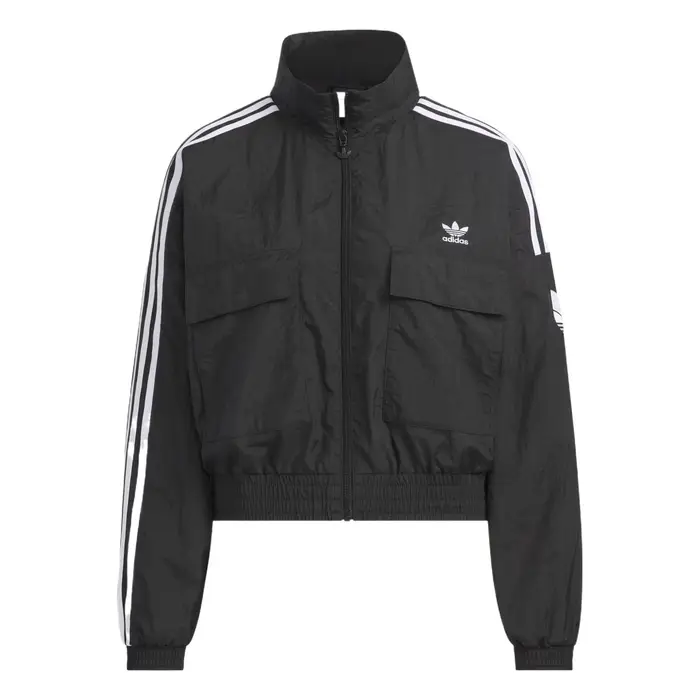 Giacca da Donna Adidas Originals a Manica Lunga con Zip e Collo Alto a Costine Colore Unico KG8512 M