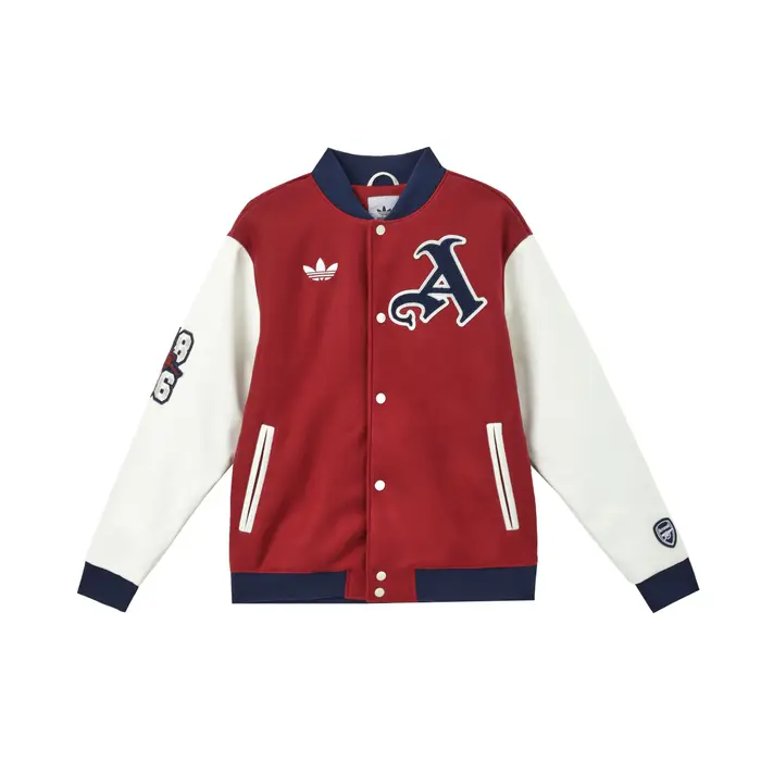 Giacca da Uomo Adidas Originals Football Sports Series con Motivo a Lettere Calda Confortevole Casual in Cotone Giacca Uomo Elegante-Viola JF0560 XS